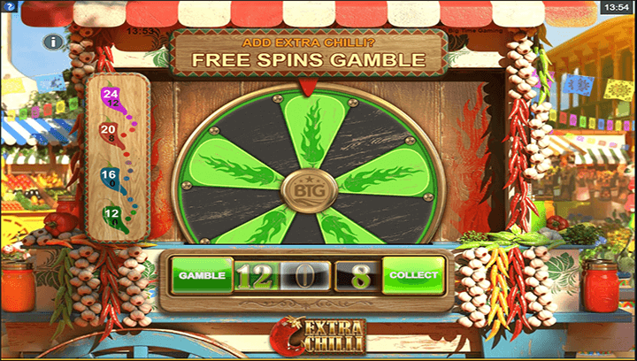 Extra Chilli free spins